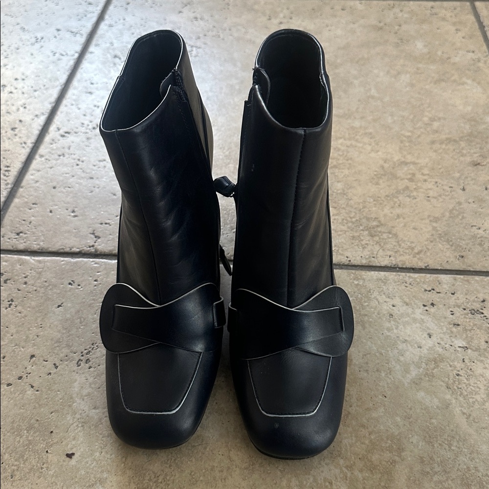 Tory Burch Navy Blue Booties W 9.5